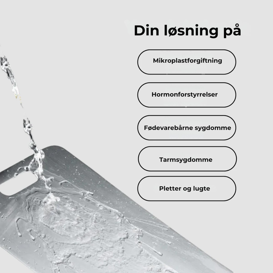 Titanium Pro™ - Dobbeltsidet antibakterielt skærebræt